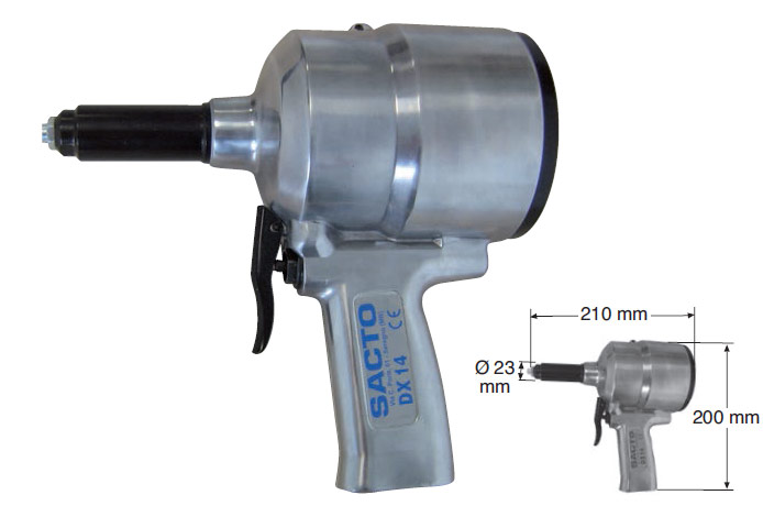 Pistol pneumatic pentru nituri DX14 Pistol pneumatic pentru nituri DX14