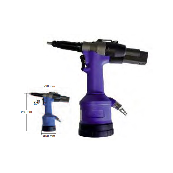 Pistol hidropneumatic pentru piulite nit NX34 Pistol hidropneumatic pentru piulite nit NX34