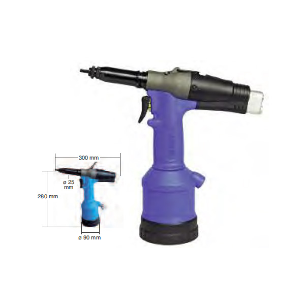Pistol hidropneumatic pentru piulite nit NX36 Pistol hidropneumatic pentru piulite nit NX36